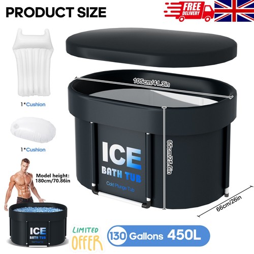450l oval ice bath tub - ice,
