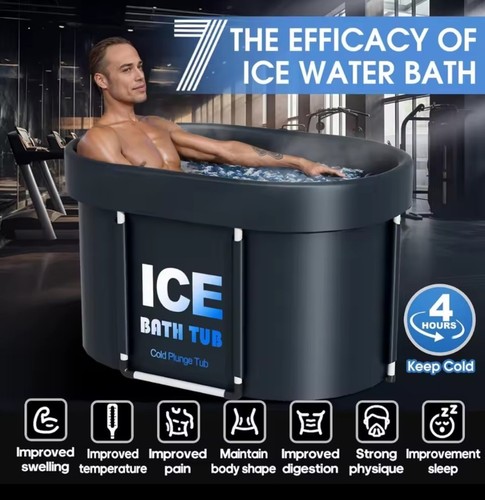 Oval ice bath - ice, tub