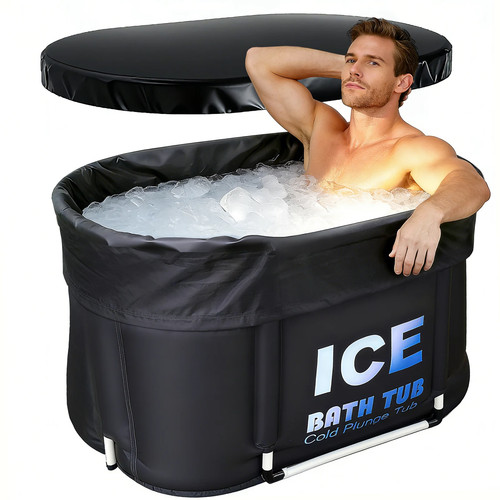 Portable ice bath tub with - bath,